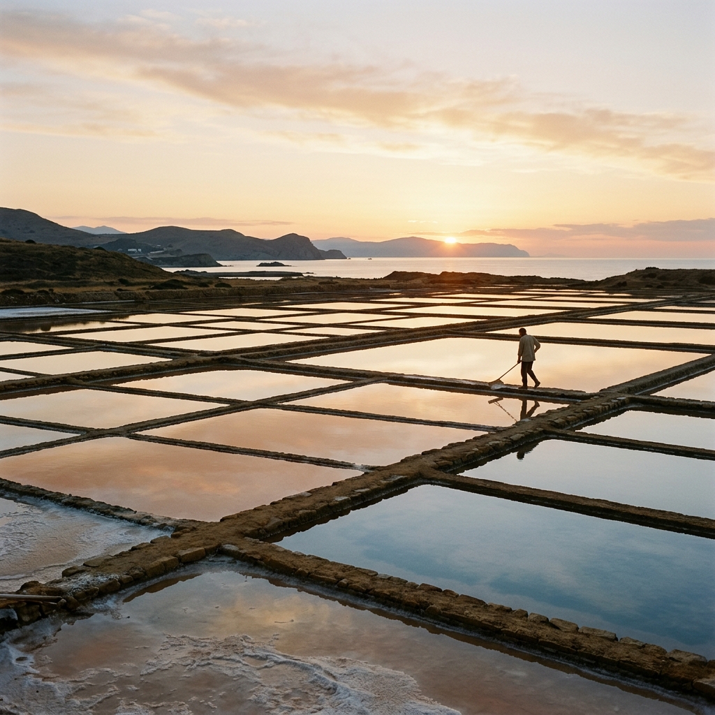 Salt Evaporation Ponds in Kutch
